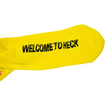 Load image into Gallery viewer, Welcome To Heck Socks (Black / Yellow)
